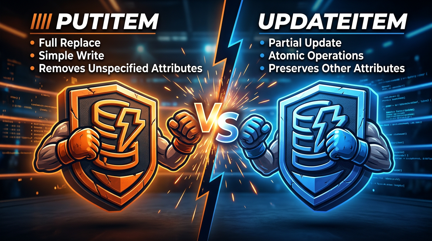 DynamoDB PutItem vs UpdateItem: Understanding Write Operations